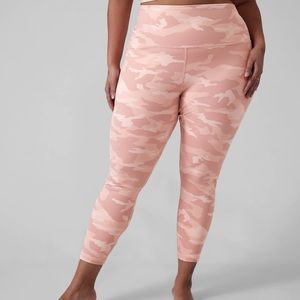 COPY - Athleta Elation Camo Luce Pink 7/8 Tight Leggings 1X